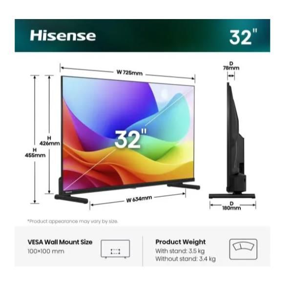 TV e Hotel TV Hisense 32 A59S QLED FHD SMART VIDAA 32A59S