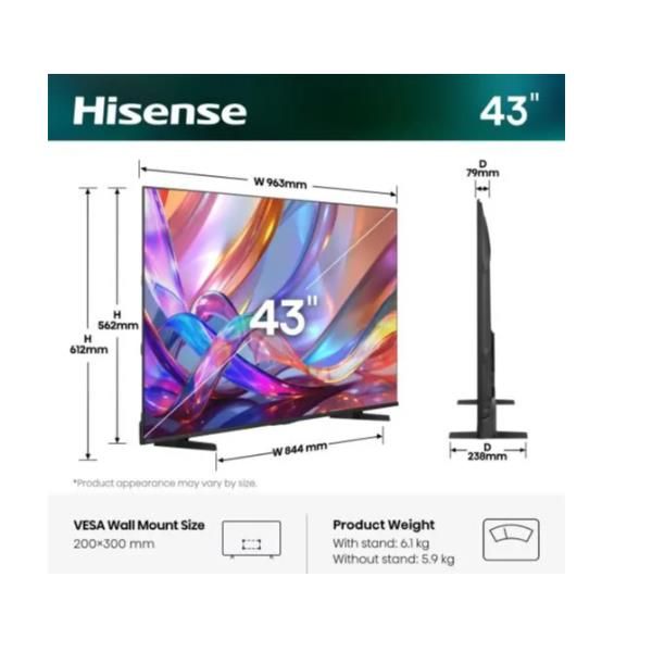 TV e Hotel TV Hisense 43 E79S QLED 4K UHD SMART VIDAA 43E79S