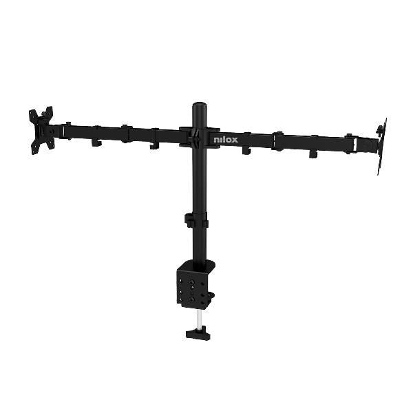 SUPPORTI TV/MONITOR Nilox SUPPORTO MONITOR 2 BRACCI NERO NXDMA01B