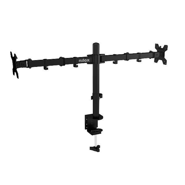 SUPPORTI TV/MONITOR Nilox SUPPORTO MONITOR 2 BRACCI NERO NXDMA01B