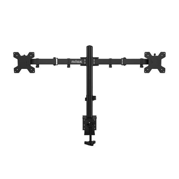 SUPPORTI TV/MONITOR Nilox SUPPORTO MONITOR 2 BRACCI NERO NXDMA01B
