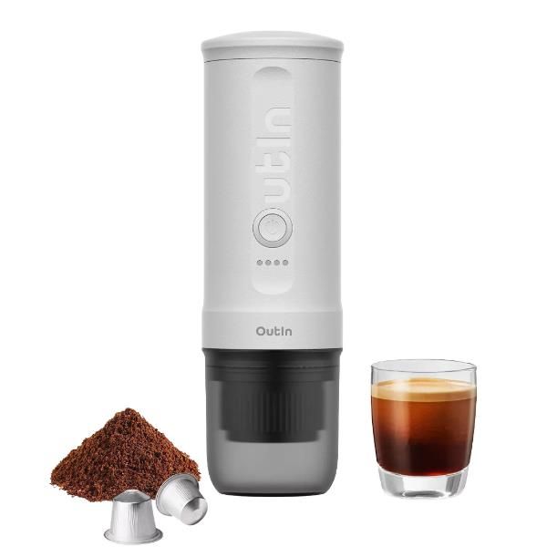 MACCHINE DA CAFF Outin CAFFE ESPR PORT.NANO BIANCO PERLA OTEM-01-PW
