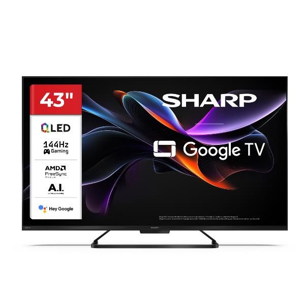 TV e Hotel TV Sharp 43 HR7 UHD 4K GOOGLE TV QLED 144HZ