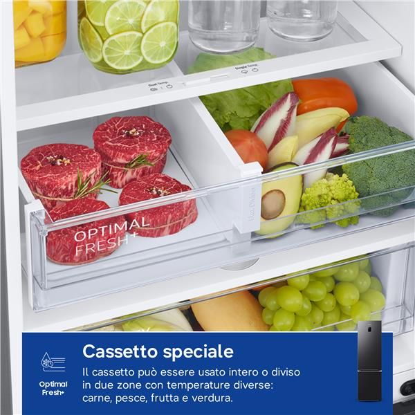 Frigoriferi Samsung 2M CLASSE C NERO RB38C776CB1/EF