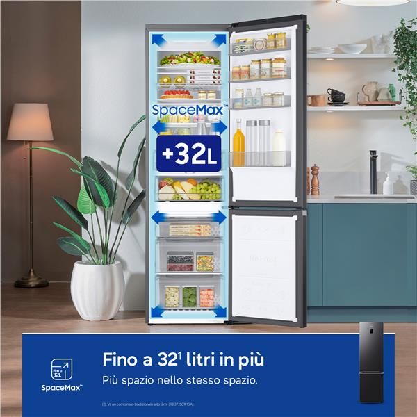 Frigoriferi Samsung 2M CLASSE C NERO RB38C776CB1/EF