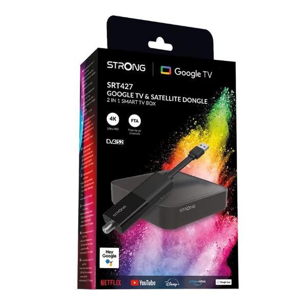 Decoder Strong GOOGLE TV BOX DVB-TS 4K SRT 427 SRT427