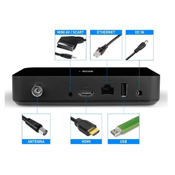 Decoder Telesystem SMART BOX UP1 4K ANDROID TV T2 21005356