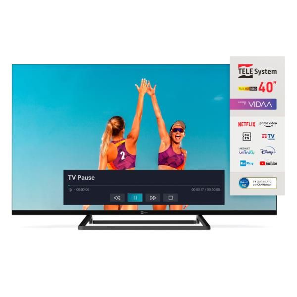 TV e Hotel TV Telesystem 40 FHD SMV14 VIDAA SMART T2/S2