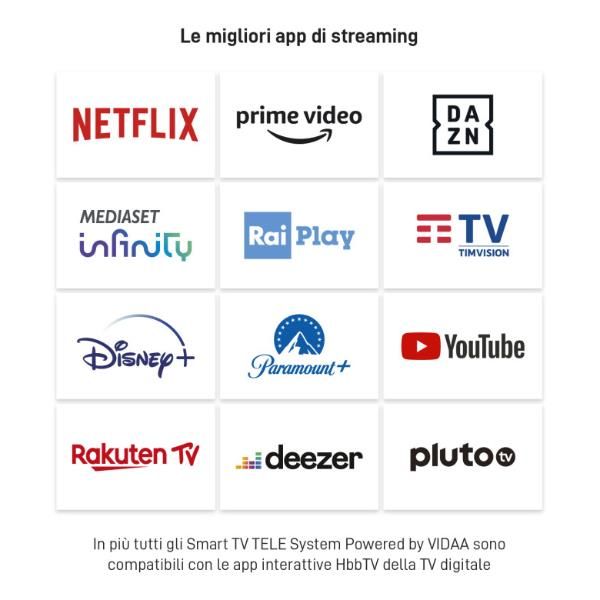 TV e Hotel TV Telesystem 40 FHD SMV14 VIDAA SMART T2/S2