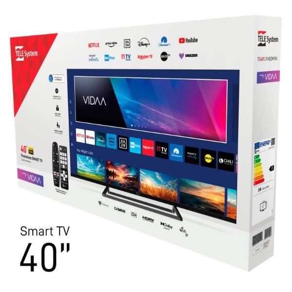 TV e Hotel TV Telesystem 40 FHD SMV14 VIDAA SMART T2/S2
