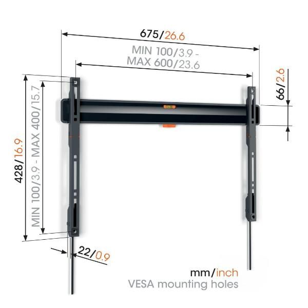SUPPORTI TV/MONITOR Vogels TVM 3603 FIXED LARGE WALL MOUNT VOG3836030