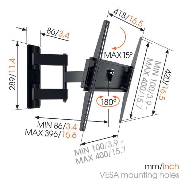 SUPPORTI TV/MONITOR Vogels MA3040 STAFFA GIREVOLE 32-55 VOG8573040